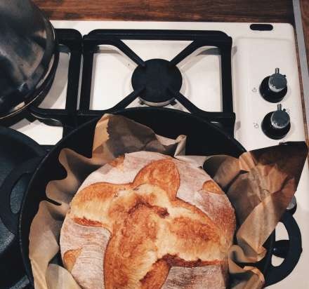 Pan de trigo de masa madre