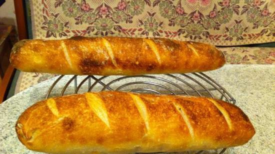 Baguette francese con lievito naturale (vero)