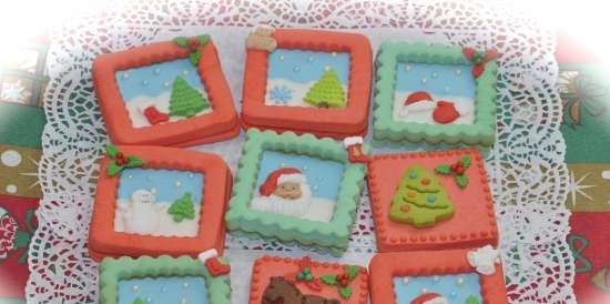 We decorate gingerbread cookies, cookies