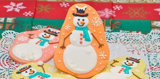 We decorate gingerbread cookies, cookies