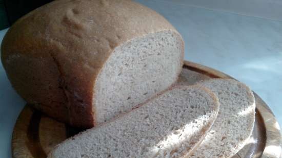 Pane di segale e grano per principianti (al forno)