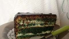 Pastel verde con halva