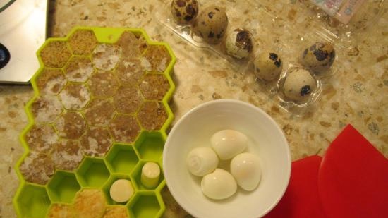 Preparación de albóndigas y no solo en moldes de hielo de silicona