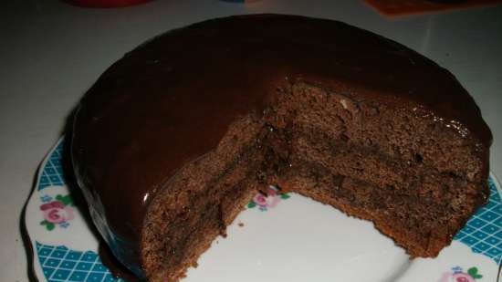 Torta di panna acida al cioccolato