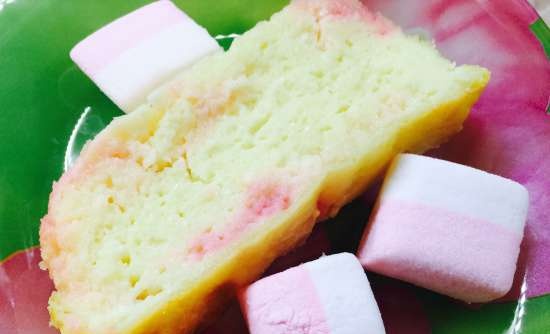 Zapiekanka twarogowa z piankami marshmallows