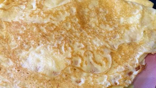 Pancakes con acqua minerale nel latte (Pancake maker Steba CR35)