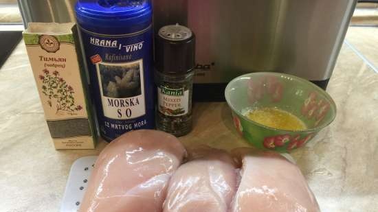 Chicken breast SousVide with Parmesan according to Onegin (Steba SV2)