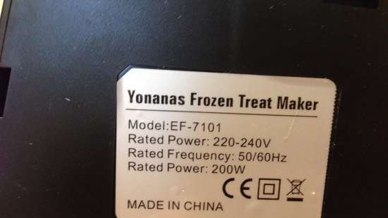 Heladera Yonanas Frozen Treat Maker