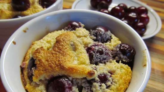 Clafoutis amb cireres de Christophe Michalak (Сlafoutis aux cerises de Christophe Michalak)