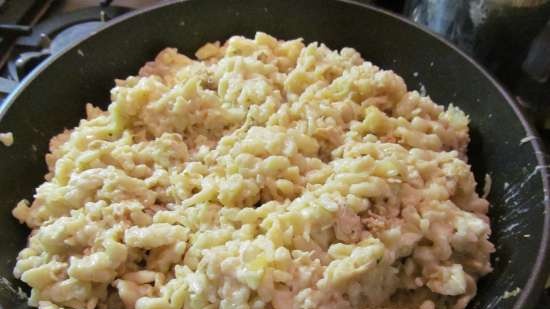 Spaetzle (Spetzle). Conceptos básicos de cocina.