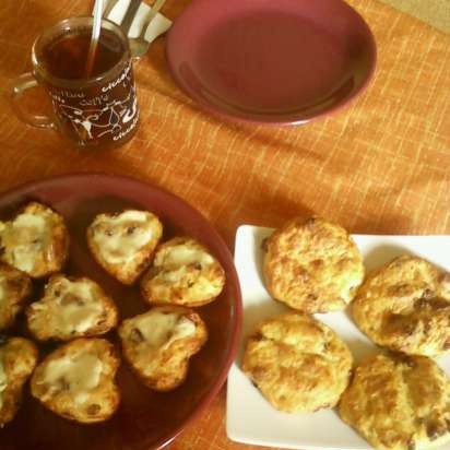 Tartas de queso en el horno