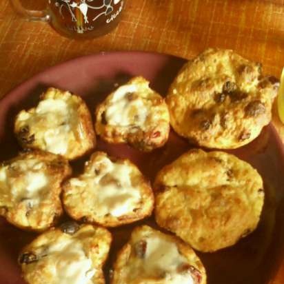 Tartas de queso en el horno