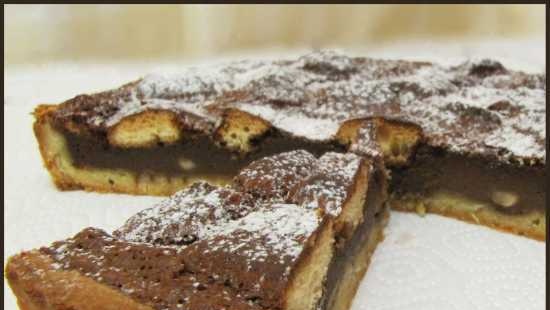 Chocolate-nut tart