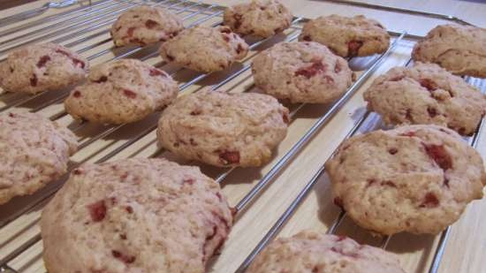 Mga strawberry cookies