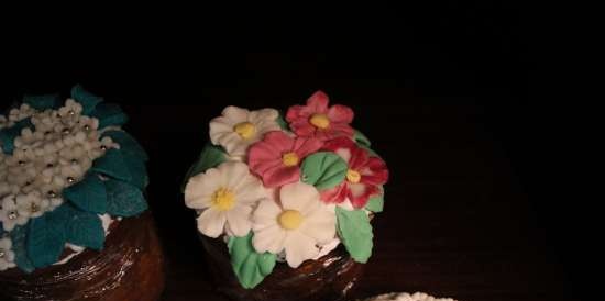 Examples of decorating Easter cakes and Easter