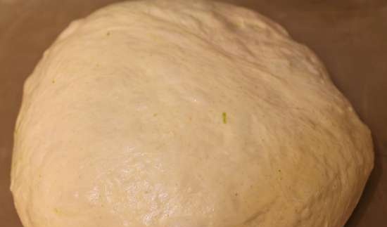 Pane di grano tenero (con lievito liquido) con pesto di aglio orsino