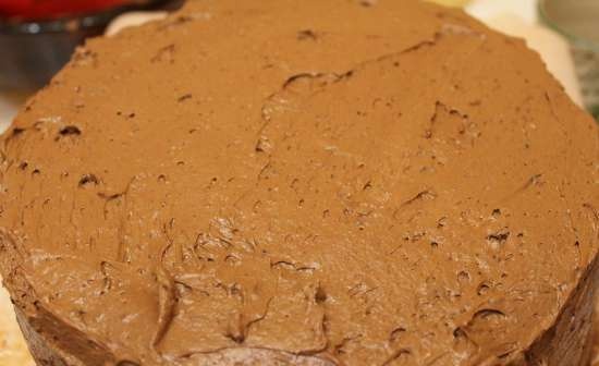 Torta al caffè e cioccolato pera con formaggio Dor-blu Cielo di Capodanno