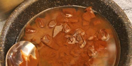 Pastís de plàtan de xocolata amb mousse de xocolata