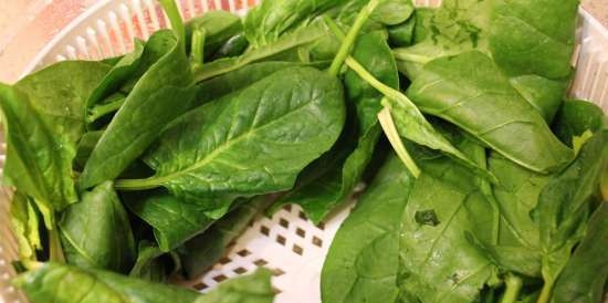 Cotolette di tacchino con spinaci su cuscino di cipolla