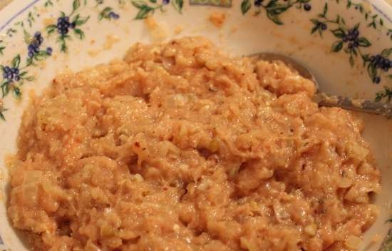 Polpette di pollo con farro, curry e latte di cocco