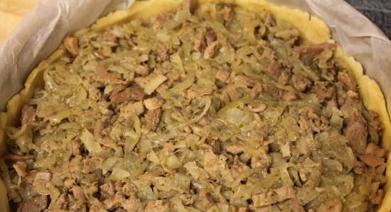 Quiche con tacchino e topinambur