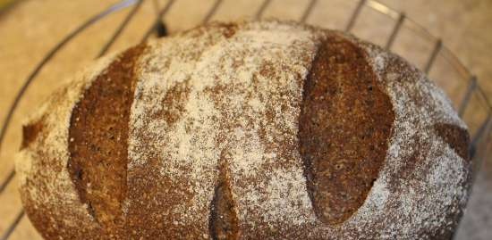 Wheat bread with whole grain flour on Liquid Yeast with fiber from Ivan-tea