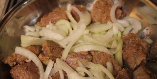 Filet de gall dindi al forn amb carbassó