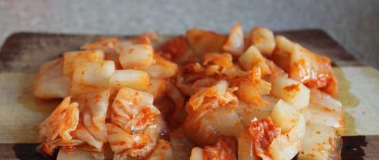 Kimchi jchige (vegetarian option)