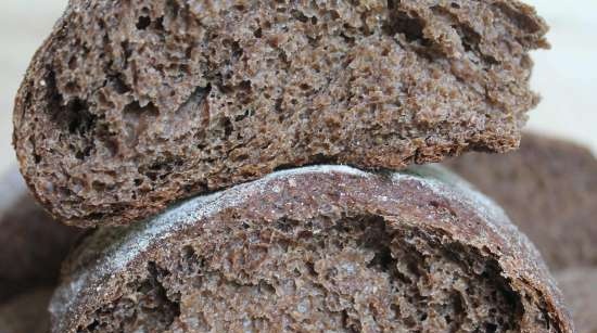 Wheat bread with whole grain flour on Liquid Yeast with fiber from Ivan-tea