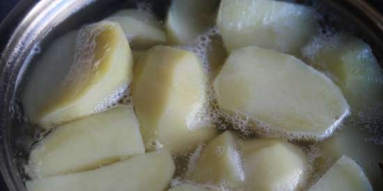 Sformato di verza con ripieno di felci di patate