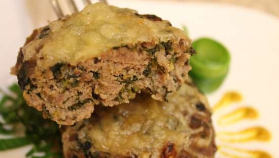 Cotolette di tacchino con spinaci su cuscino di cipolla