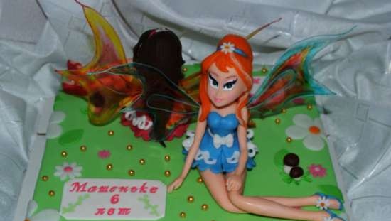 Torte con fate basate sul cartone animato Winx e altri