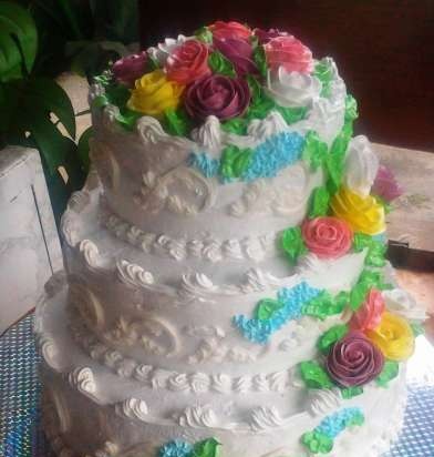 Mga cake ng bulaklak