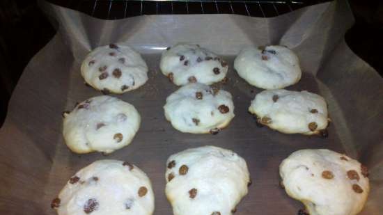 Cookies Curd tortillas med rosiner