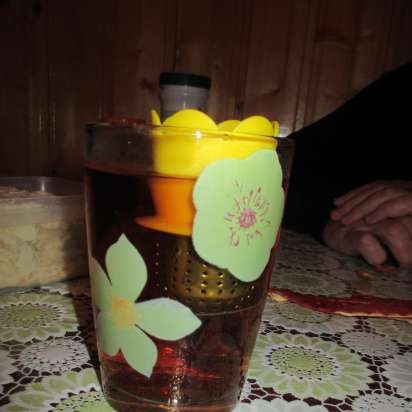 Fermented tea made from leaves of garden and wild plants (master class)