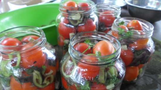 Tomates en escabeche con vodka País de asesoramiento