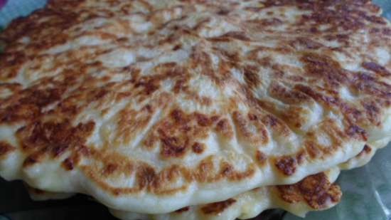 Khachapuri fast in a different manner in a contact grill VVK