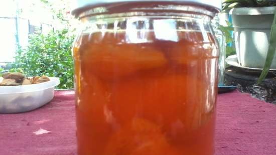 Apricot jam with cognac