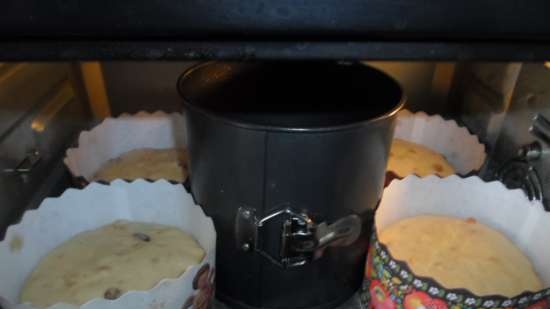 Kulich con Myasoedovskaya en el horno (clase magistral)