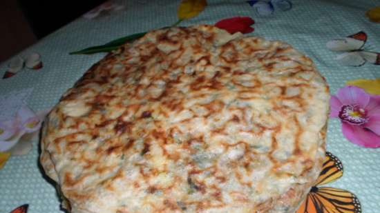 Tortillas with mozzarella and herbs