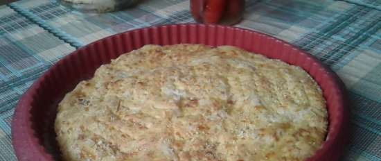 Masa sin levadura sobre kéfir para pasteles rápidos y pizza