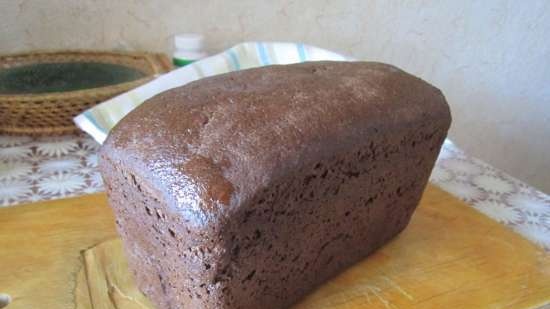 Rye-wheat (60/40) honey-malt bread (oven)