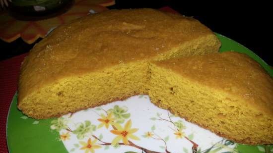 Semolina cake na may honey at turmeric