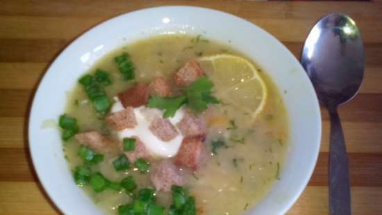 Zuppa di cipolle con cavolo (magro)