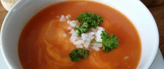 Zuppa di pomodoro con riso secondo un'antica ricetta tedesca da Tristar BL 4433