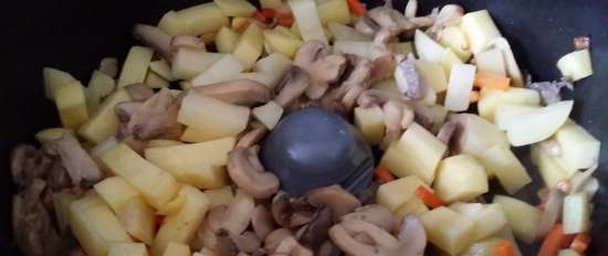 Zuppa di gulasch con fagioli e funghi (Multicuisine DeLonghi)