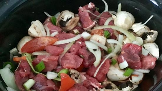 Slow Cooker Beef med sopp