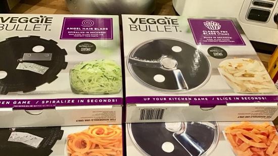 Veggie bullet 3 in 1: spiraalsnijder, groentesnijder, snijmachine