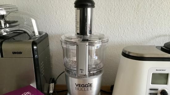 Veggie bullet 3 in 1: spiraalsnijder, groentesnijder, snijmachine