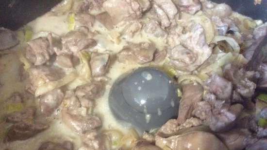 Chicken Liver Stroganoff sa Multicuisine Delonghi FH1394